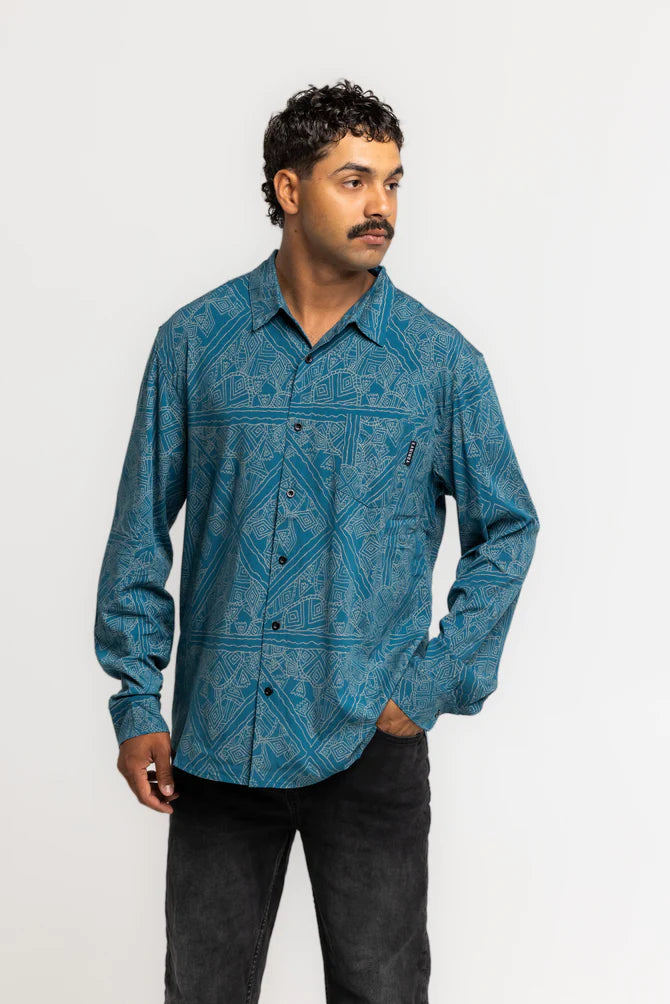 
                  
                    Kaninda - Auski Shirt - Blue
                  
                