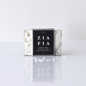 
            
                Load image into Gallery viewer, Zia Fia - No.01 Pumice, Sea Salt &amp;amp; French Green Clay Exfoliating Body Bar
            
        