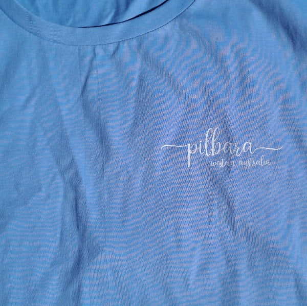 Pilbara WA T-Shirt - Ladies Baby Blue