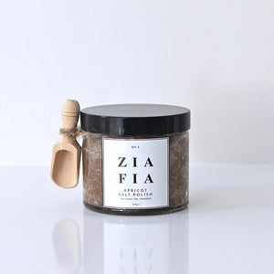 Zia Fia - No.04 Apricot Salt Polish Exfoliating Body Scrub & Bath Salts