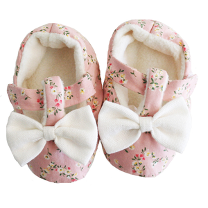 Alimrose Baby Bow Booties Posy Heart