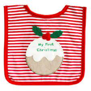 
            
                Load image into Gallery viewer, Alimrose Bib My First Christmas
            
        