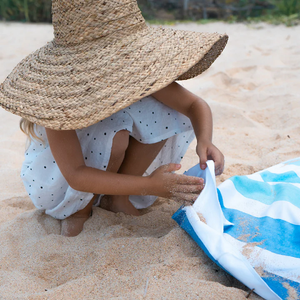 
            
                Load image into Gallery viewer, Somerside Bondi Blue - Quick Dry XXL Beach Towel/Blanket
            
        