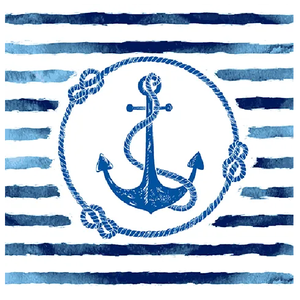 Anchor Stripe Napkin