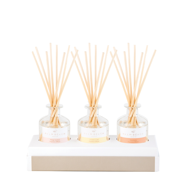 
            
                Load image into Gallery viewer, Palm Beach 3 Mini Reed Diffuser Pack
            
        