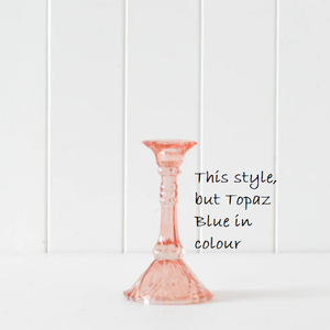 
            
                Load image into Gallery viewer, Candle Stick Holder - Topaz Blue - Piazza - SAT21
            
        