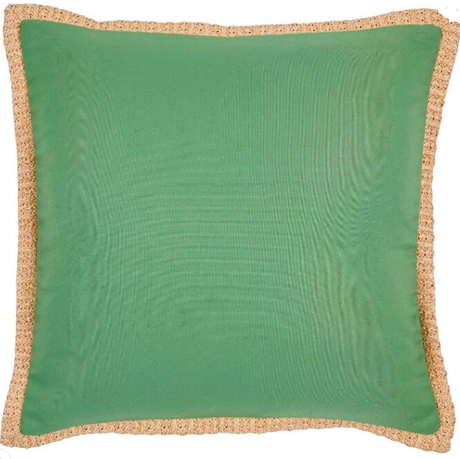 Bondi Plain Dye Cushion Cover Moss Green 45cm