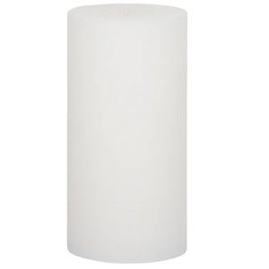 
            
                Load image into Gallery viewer, Unscented Ribbed Tall Pillar Candle in White
            
        