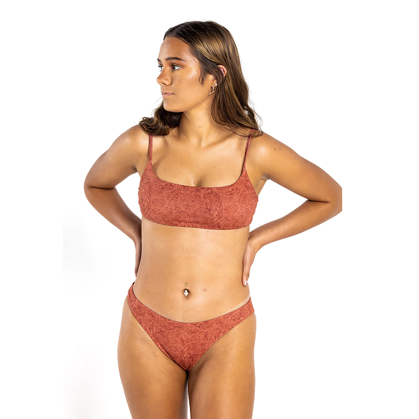 
            
                Load image into Gallery viewer, Kaninda - Triangle Bikini Bottom - Burnt Orange
            
        